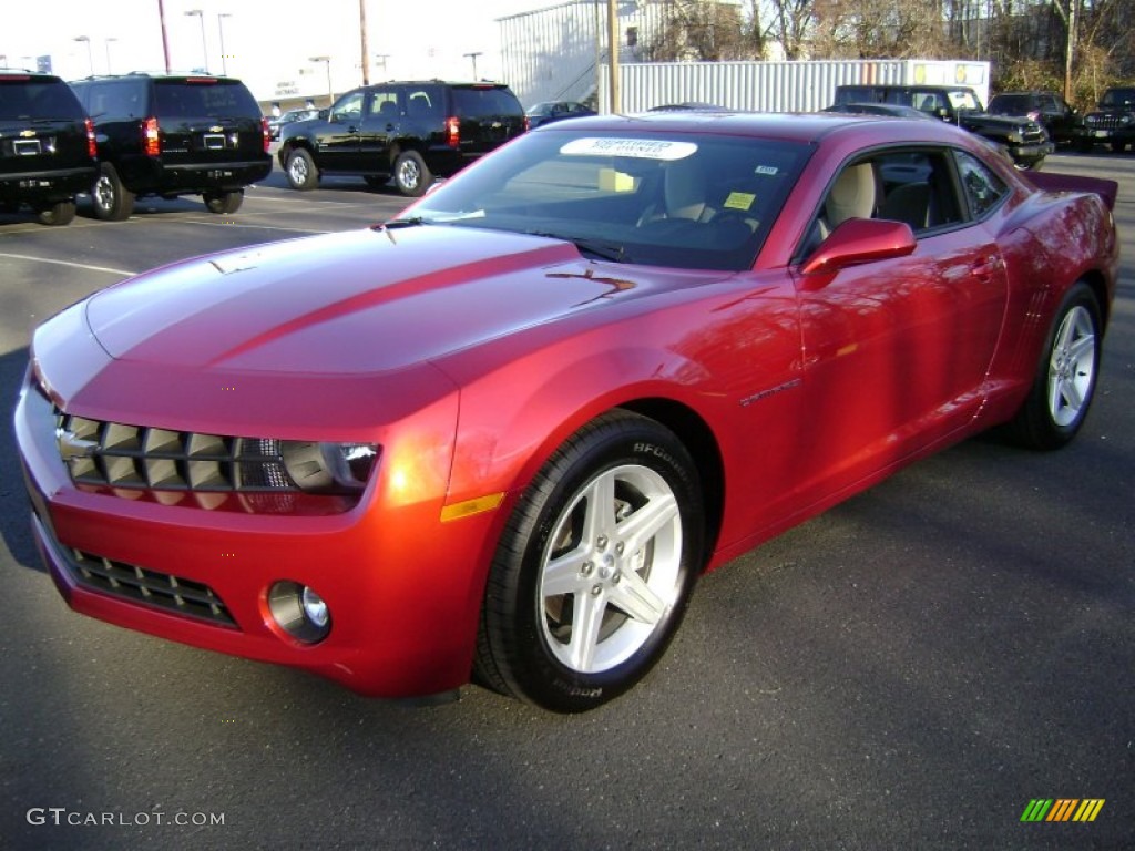 2012 Camaro LT Coupe - Crystal Red Tintcoat / Beige photo #1