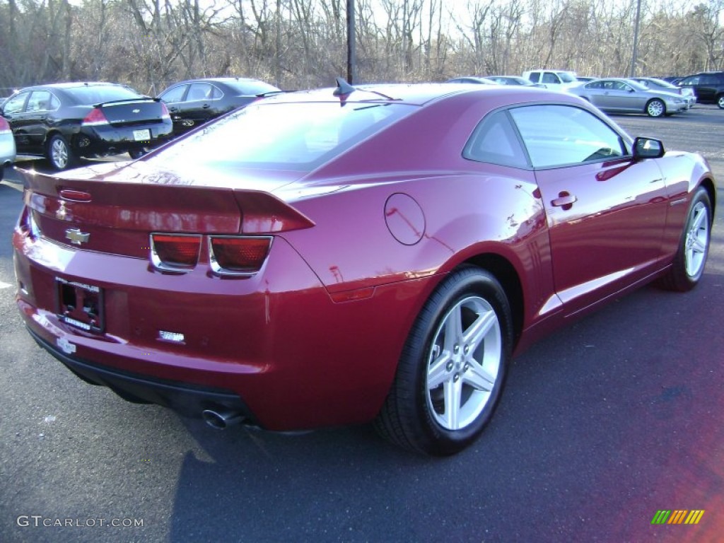 2012 Camaro LT Coupe - Crystal Red Tintcoat / Beige photo #5