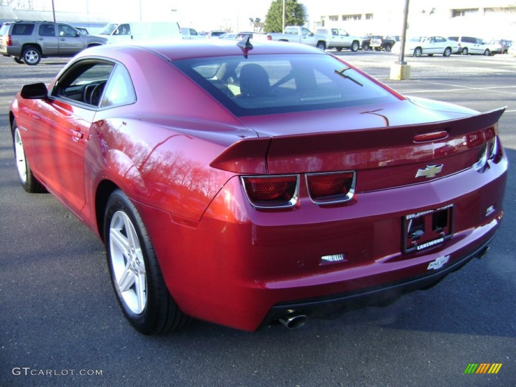 2012 Camaro LT Coupe - Crystal Red Tintcoat / Beige photo #7