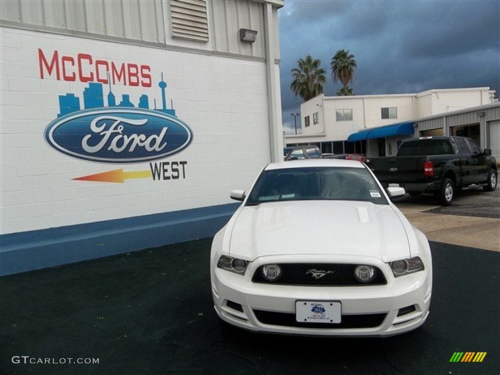 2013 Mustang GT Premium Coupe - Performance White / Charcoal Black photo #1