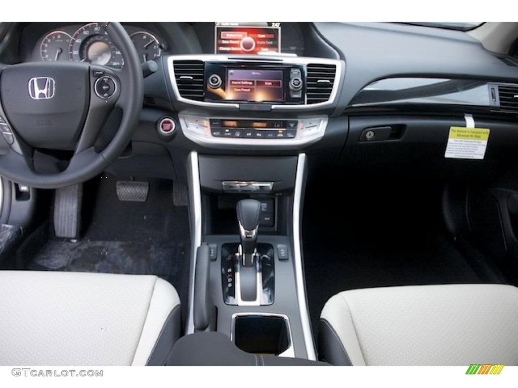 2013 Honda Accord EX-L V6 Coupe Black/Ivory Dashboard Photo #75851920