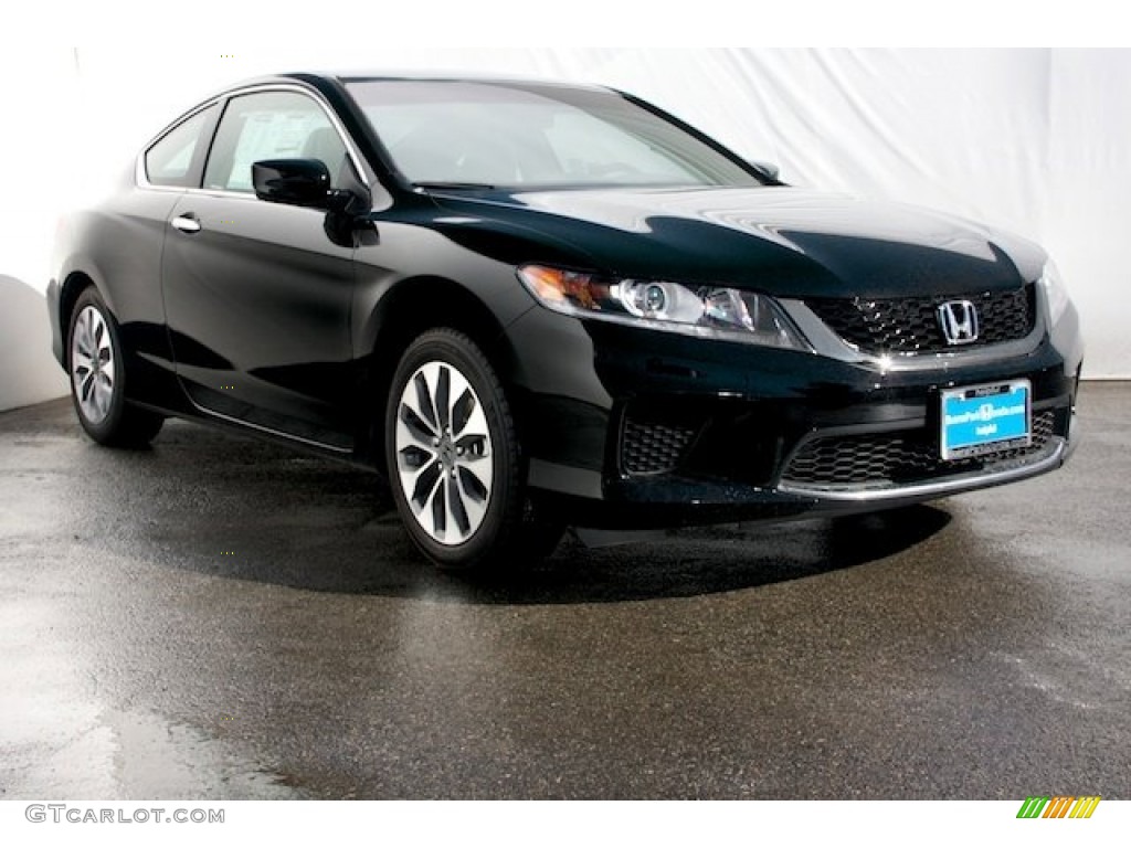 2013 Accord LX-S Coupe - Crystal Black Pearl / Black/Ivory photo #1