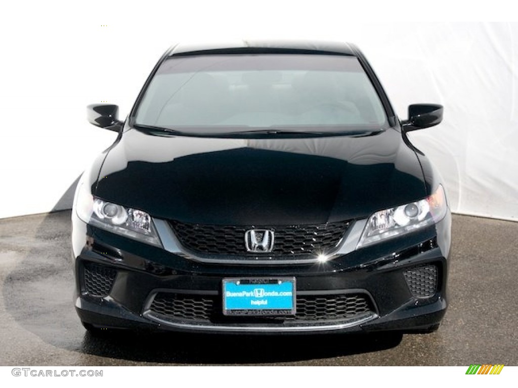 2013 Accord LX-S Coupe - Crystal Black Pearl / Black/Ivory photo #2