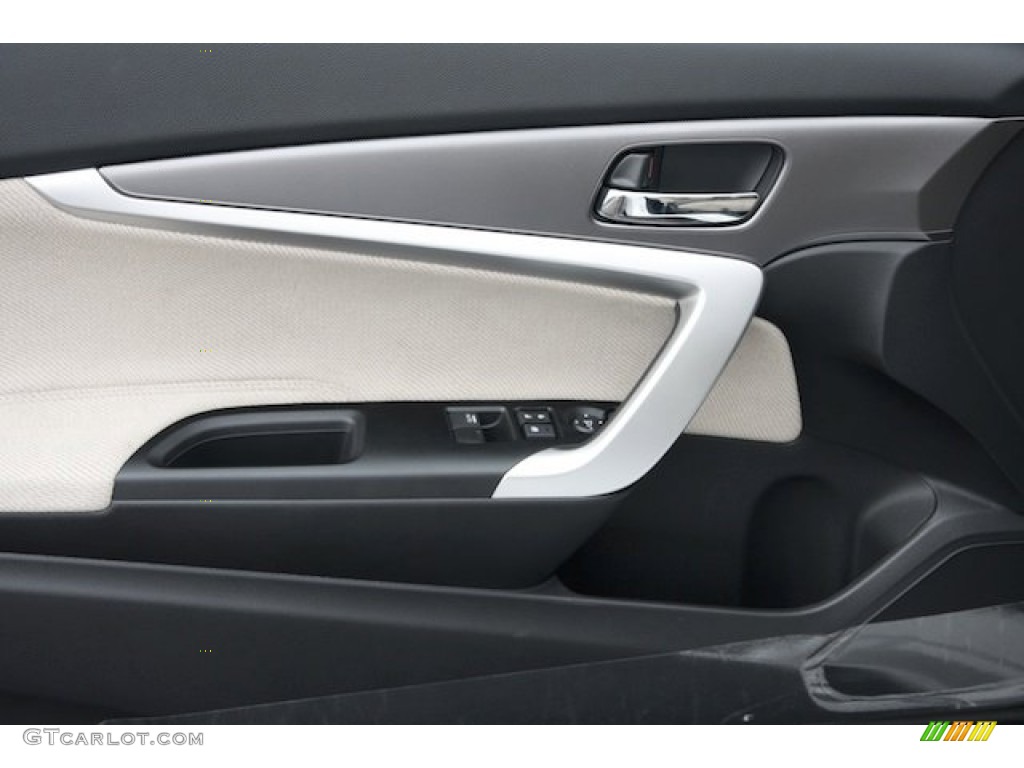 2013 Honda Accord LX-S Coupe Black/Ivory Door Panel Photo #75852233