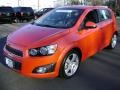 2012 Inferno Orange Metallic Chevrolet Sonic LTZ Hatch  photo #1