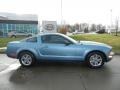 2005 Windveil Blue Metallic Ford Mustang V6 Deluxe Coupe  photo #2