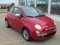 2012 Rosso Brillante (Red) Fiat 500 Lounge  photo #5