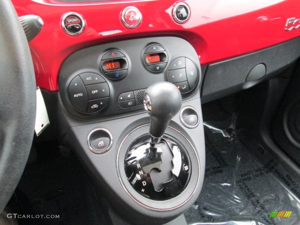 2012 500 Lounge - Rosso Brillante (Red) / Pelle Nera/Nera (Black/Black) photo #28