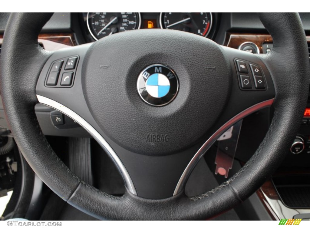 2010 3 Series 335i Convertible - Jet Black / Coral Red/Black Dakota Leather photo #14