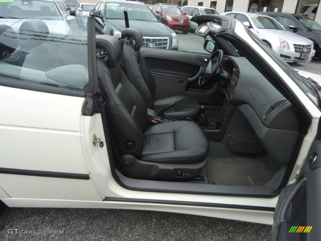 Charcoal Gray Interior 2002 Saab 9-3 SE Convertible Photo #75854533