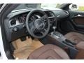 2013 Audi A5 Chestnut Brown Interior Prime Interior Photo