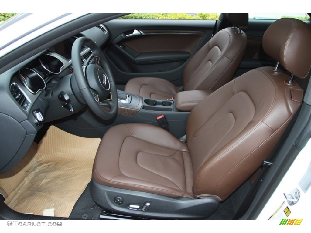 Chestnut Brown Interior 2013 Audi A5 2.0T quattro Coupe Photo #75855353