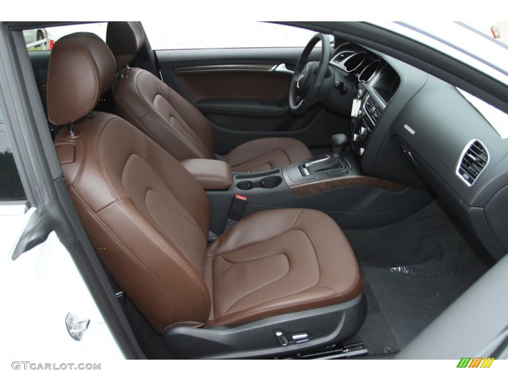 Chestnut Brown Interior 2013 Audi A5 2.0T quattro Coupe Photo #75855523