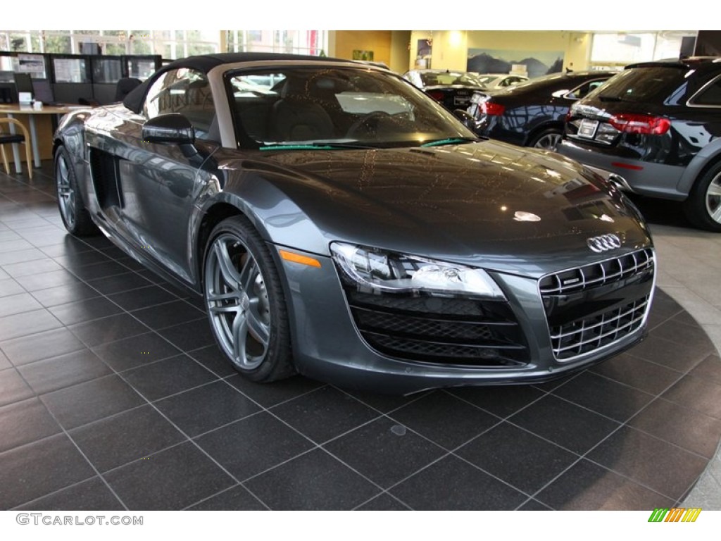 2012 R8 Spyder 5.2 FSI quattro - Daytona Gray Pearl Effect / Black photo #1