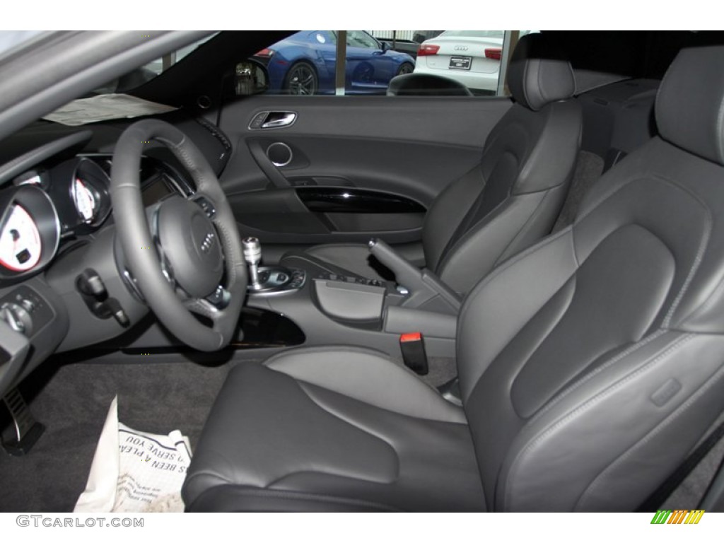 Black Interior 2012 Audi R8 Spyder 5.2 FSI quattro Photo #75856586
