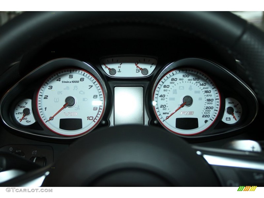 2012 Audi R8 Spyder 5.2 FSI quattro Gauges Photo #75856723