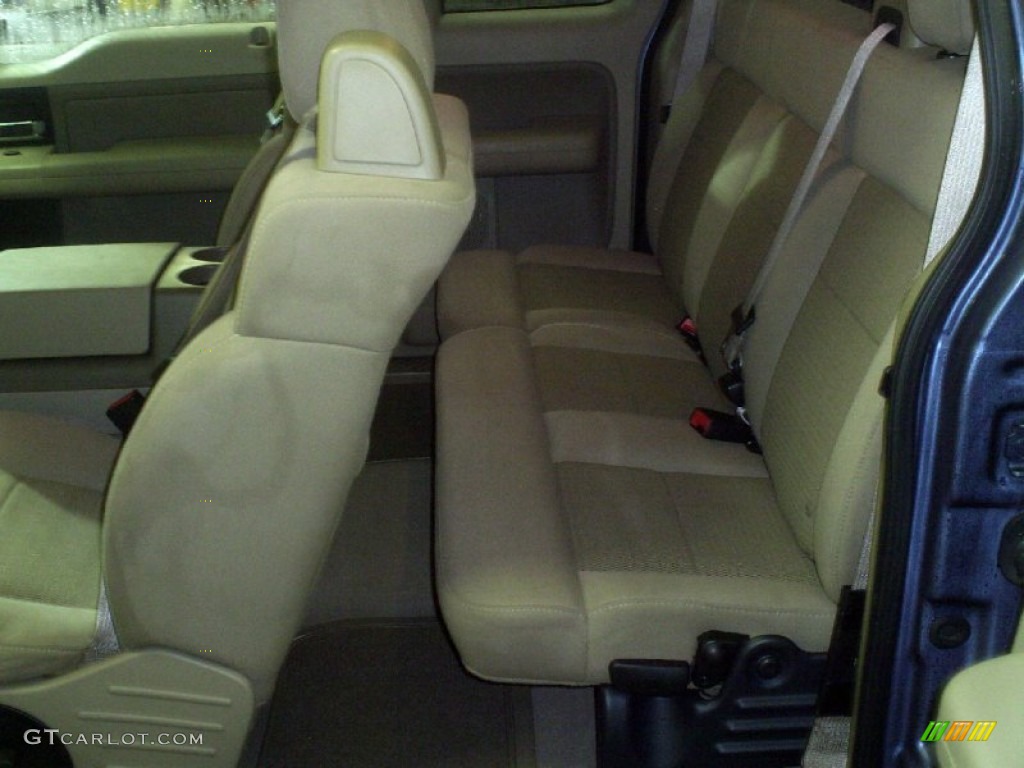 2004 F150 XLT SuperCab 4x4 - Medium Wedgewood Blue Metallic / Tan photo #14