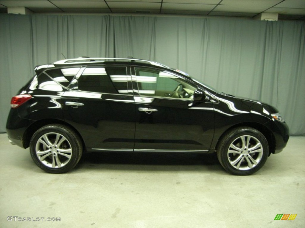 2011 Murano LE AWD - Super Black / Beige photo #5