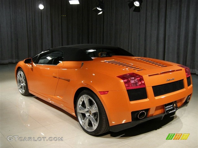 2006 Gallardo Spyder E-Gear - Pearl Orange / Black photo #2
