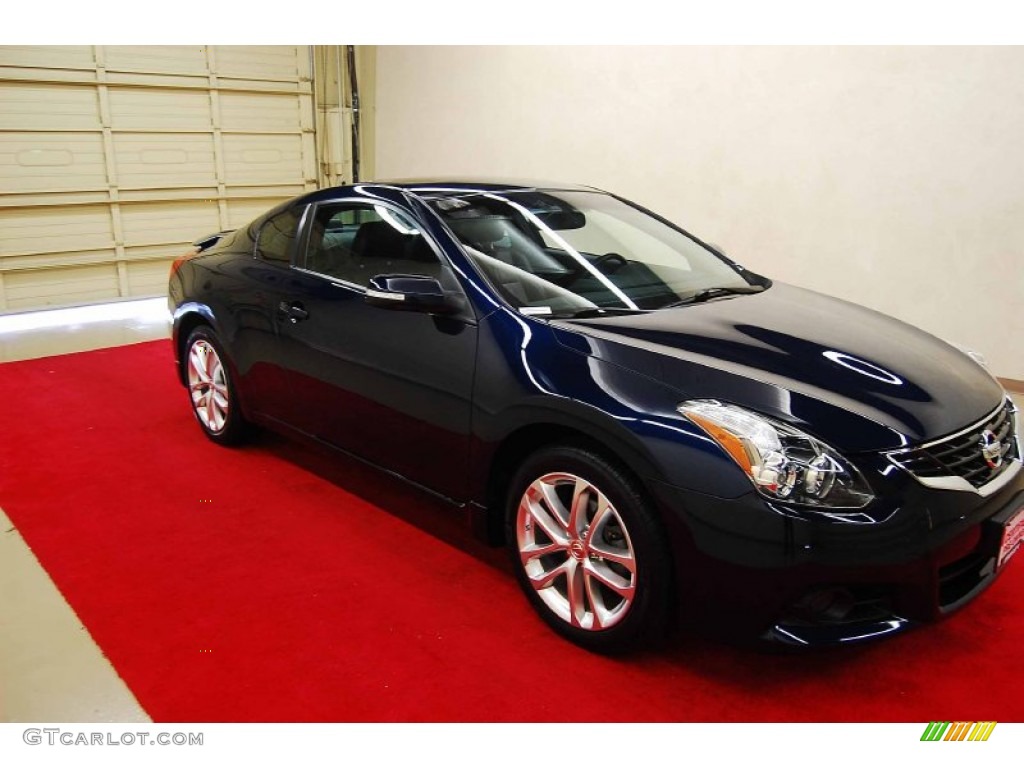 2012 Altima 3.5 SR Coupe - Navy Blue / Charcoal photo #1
