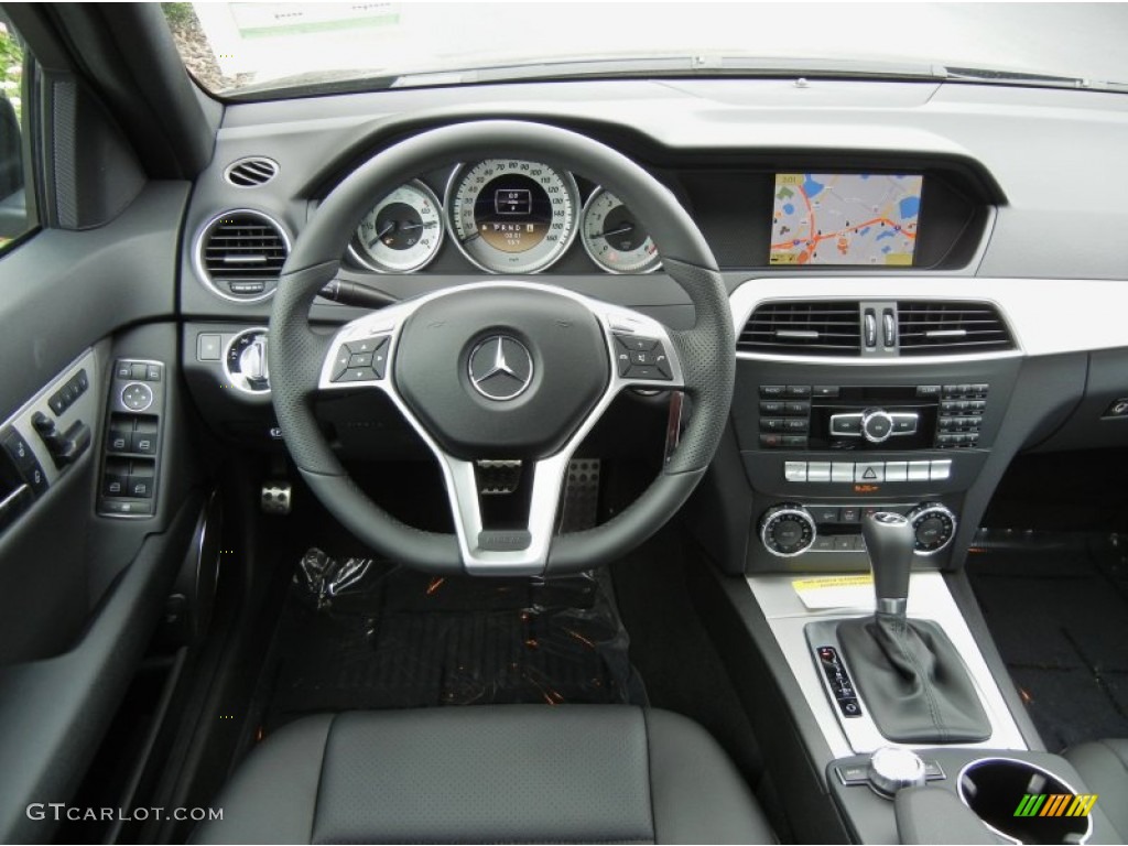 2012 Mercedes-Benz C 250 Sport Black Dashboard Photo #75859547