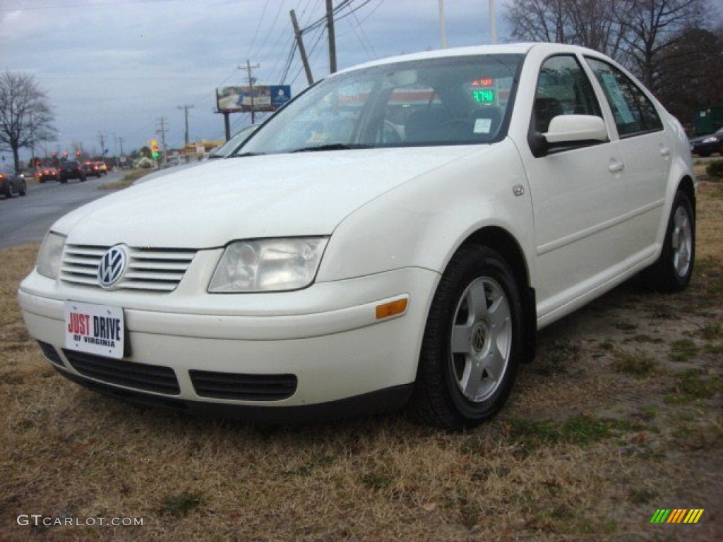 2001 Jetta GLS 1.8T Sedan - Snow White / Grey photo #1