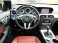 2013 Mercedes-Benz C Red/Black Interior Dashboard Photo