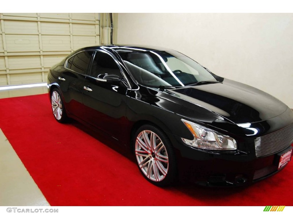 2010 Maxima 3.5 SV - Super Black / Charcoal photo #1