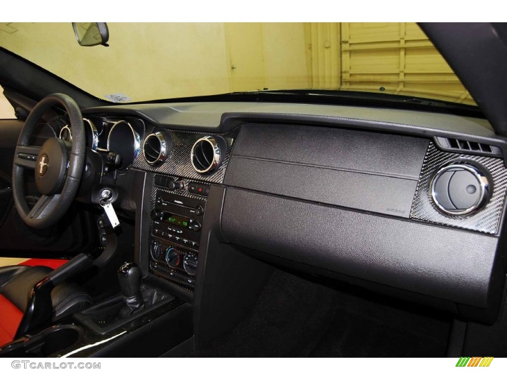 2005 Mustang GT Premium Convertible - Black / Dark Charcoal/Red photo #18