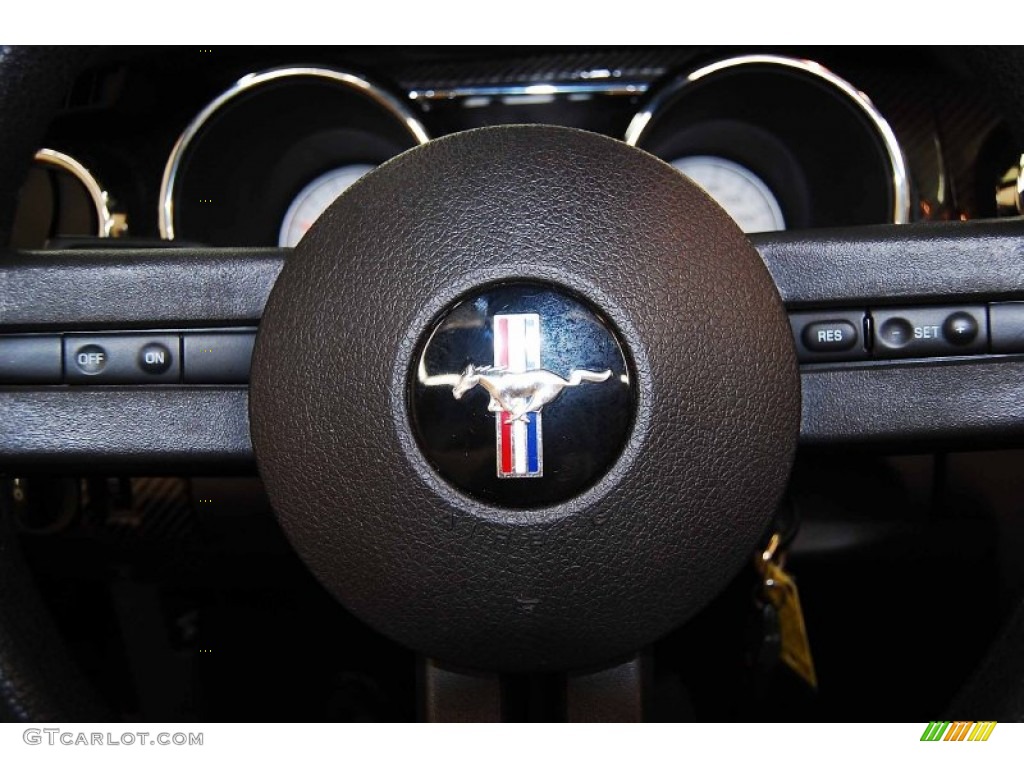 2005 Mustang GT Premium Convertible - Black / Dark Charcoal/Red photo #21