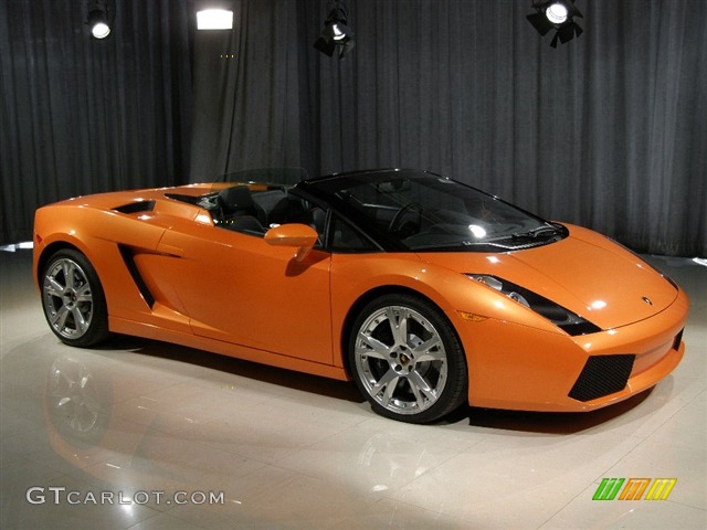 2006 Gallardo Spyder E-Gear - Pearl Orange / Black photo #3