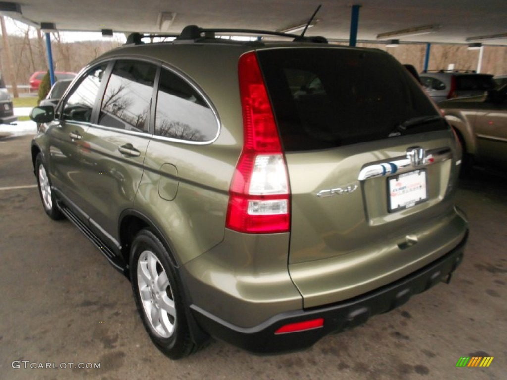 2009 CR-V EX-L 4WD - Green Tea Metallic / Ivory photo #2