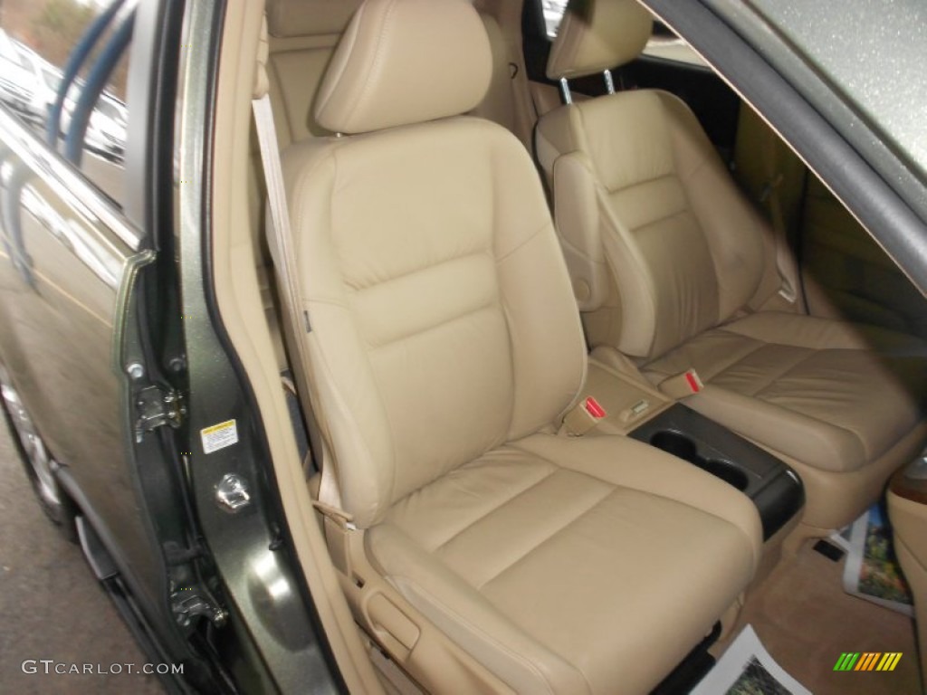 2009 CR-V EX-L 4WD - Green Tea Metallic / Ivory photo #15