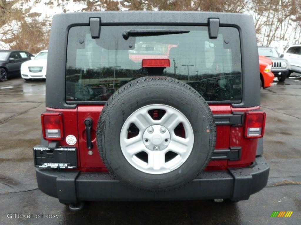 2013 Wrangler Unlimited Sport 4x4 - Deep Cherry Red Crystal Pearl / Black photo #4