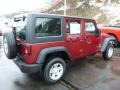 2013 Deep Cherry Red Crystal Pearl Jeep Wrangler Unlimited Sport 4x4  photo #5
