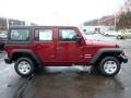 2013 Deep Cherry Red Crystal Pearl Jeep Wrangler Unlimited Sport 4x4  photo #6