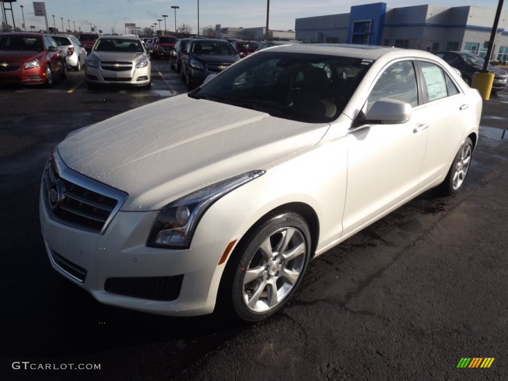 2013 ATS 2.5L Luxury - White Diamond Tricoat / Light Platinum/Brownstone Accents photo #1