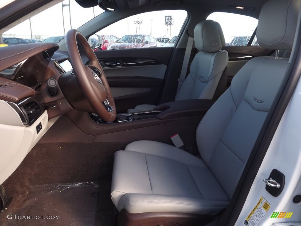 Light Platinum/Brownstone Accents Interior 2013 Cadillac ATS 2.5L Luxury Photo #75866371