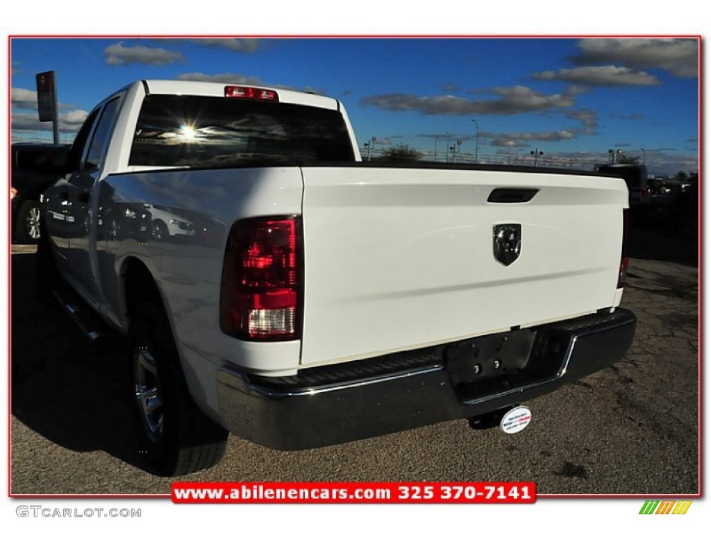 2010 Ram 1500 ST Quad Cab - Stone White / Dark Slate/Medium Graystone photo #4