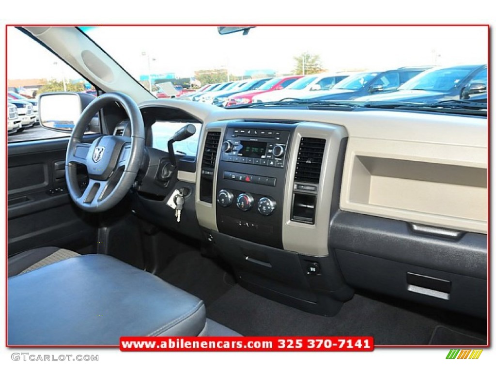 2010 Ram 1500 ST Quad Cab - Stone White / Dark Slate/Medium Graystone photo #29