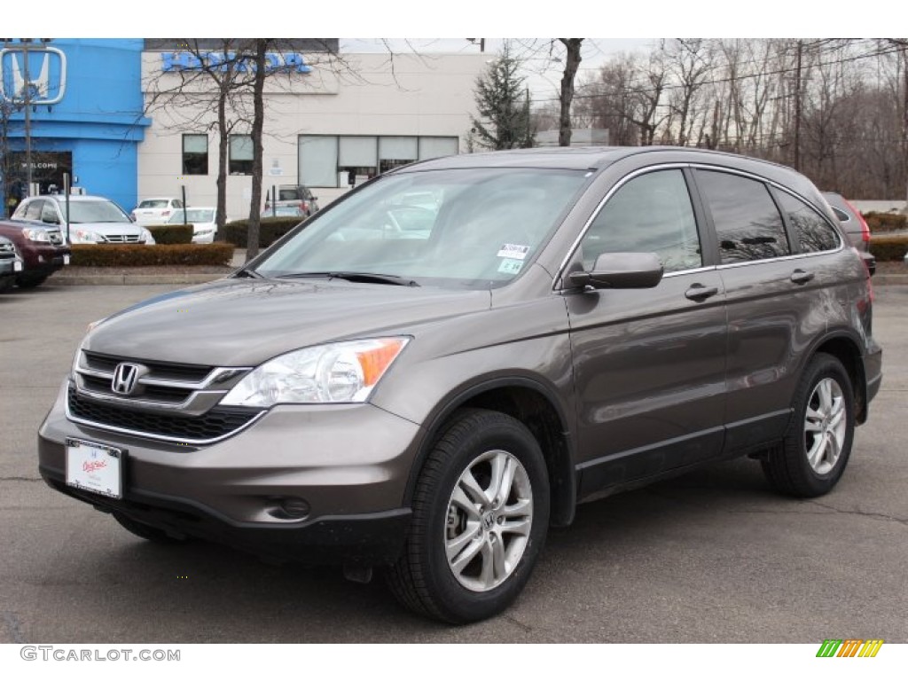 2010 CR-V EX-L AWD - Urban Titanium Metallic / Black photo #1