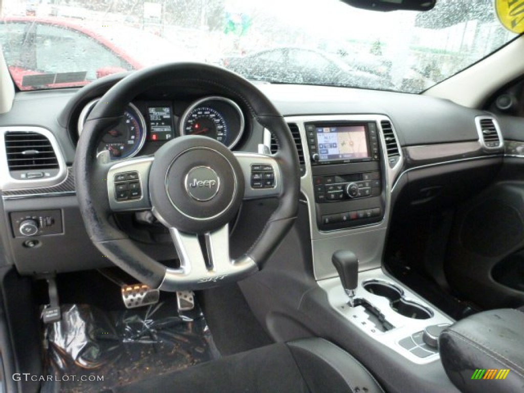 2012 Jeep Grand Cherokee SRT8 4x4 SRT Black Dashboard Photo #75868371