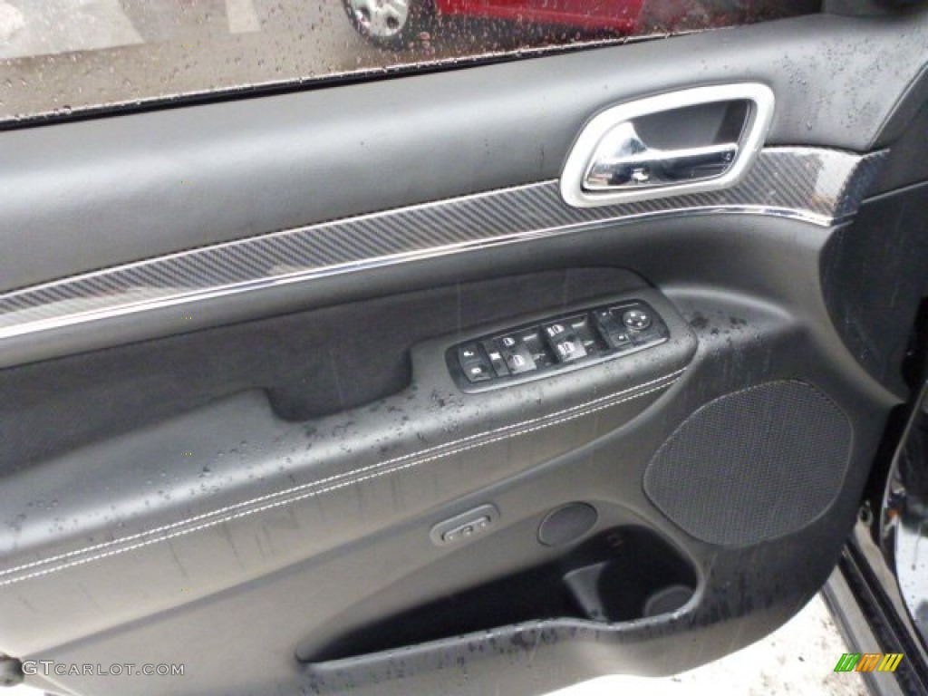 2012 Jeep Grand Cherokee SRT8 4x4 SRT Black Door Panel Photo #75868383