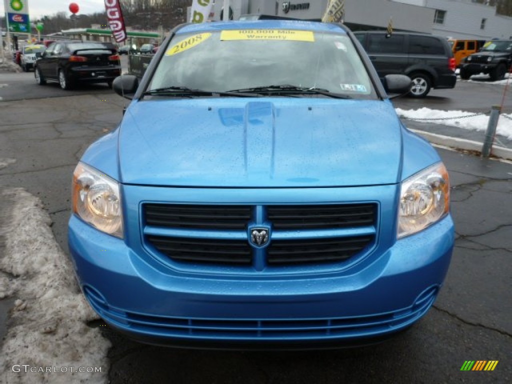 2008 Caliber SE - Surf Blue Pearl / Dark Slate Gray photo #8