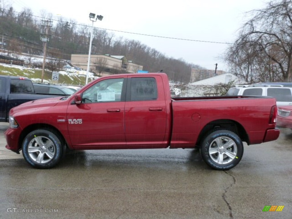 Deep Cherry Red Pearl 2013 Ram 1500 Sport Quad Cab 4x4 Exterior Photo #75869533