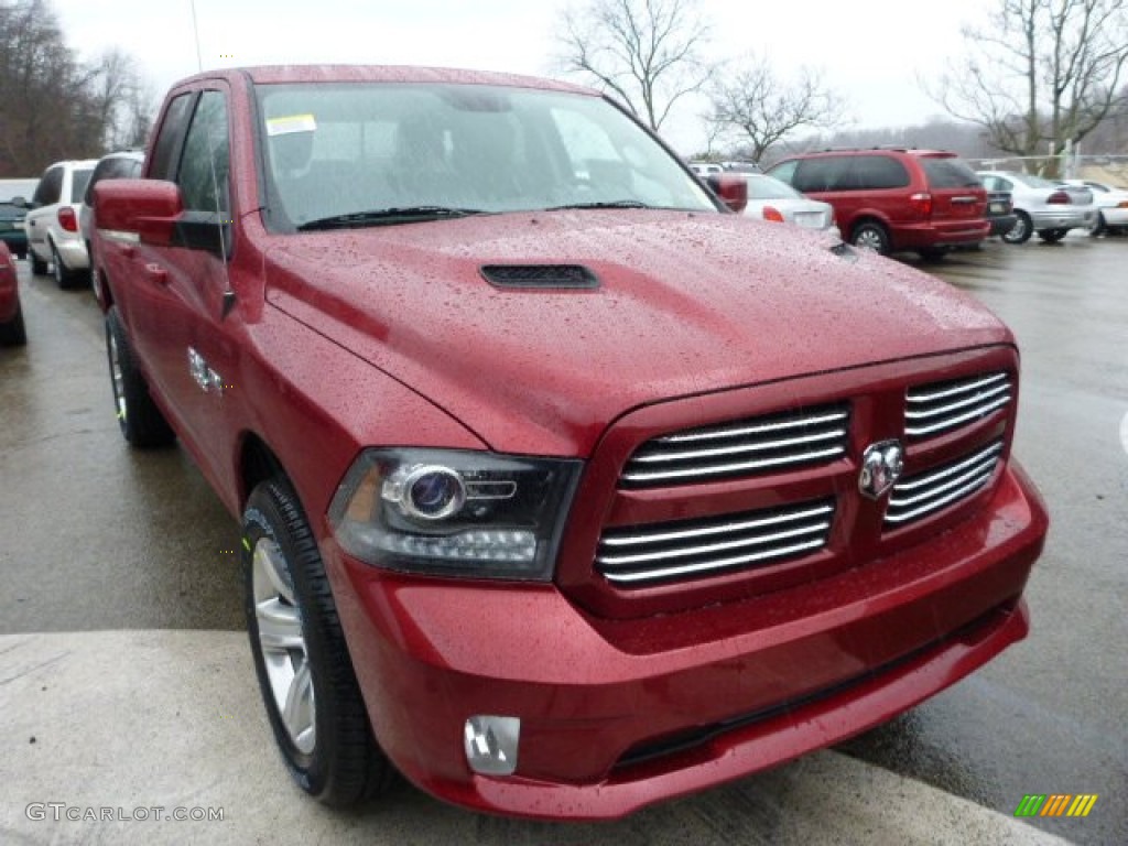 Deep Cherry Red Pearl 2013 Ram 1500 Sport Quad Cab 4x4 Exterior Photo #75869551