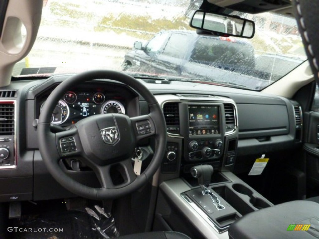2013 Ram 1500 Sport Quad Cab 4x4 Black Dashboard Photo #75869578