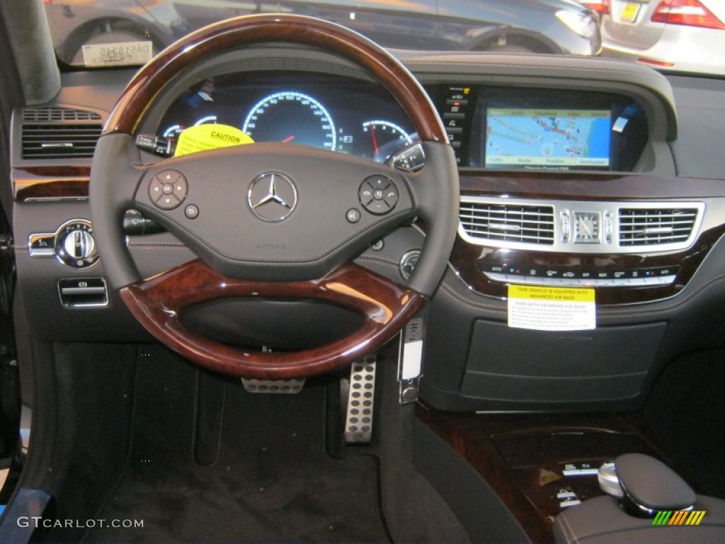 2013 Mercedes-Benz S 63 AMG Sedan AMG Black Dashboard Photo #75870193