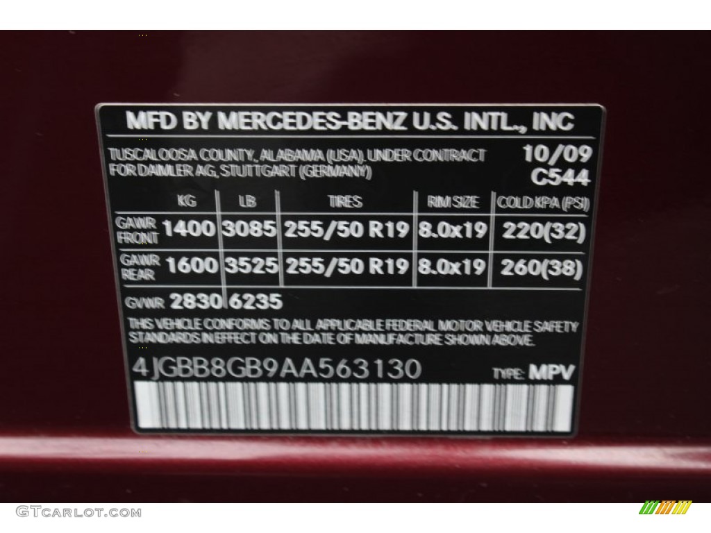 2010 ML 350 4Matic - Barolo Red Metallic / Cashmere photo #20