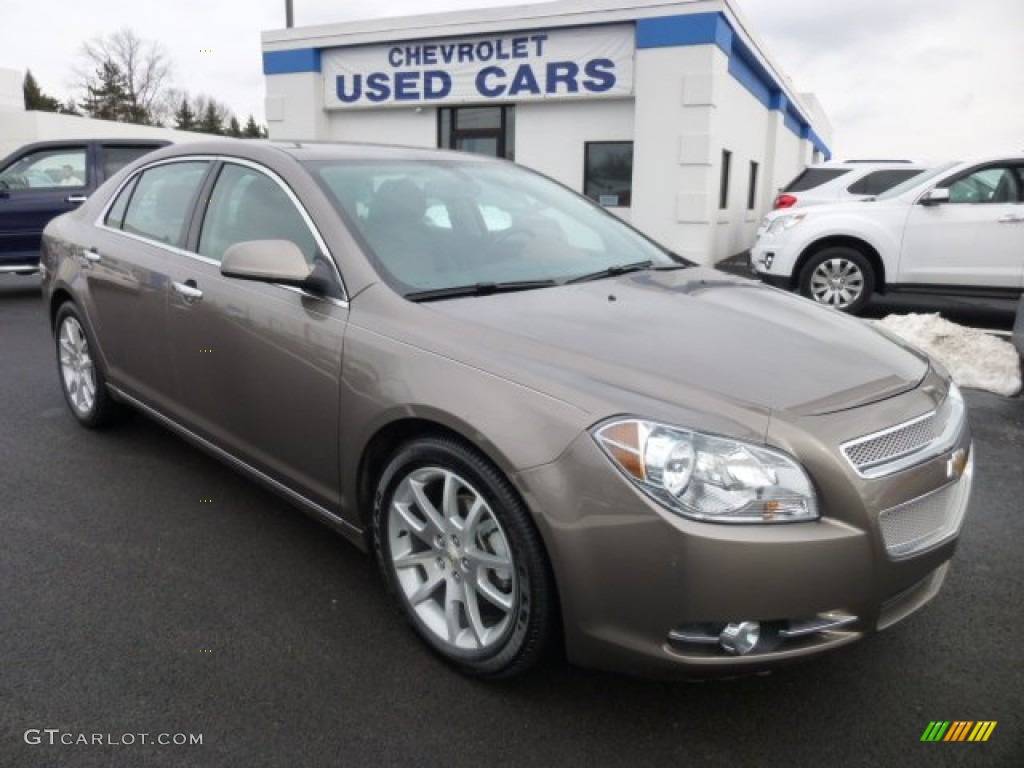 2011 Malibu LTZ - Mocha Steel Metallic / Ebony/Brick photo #1